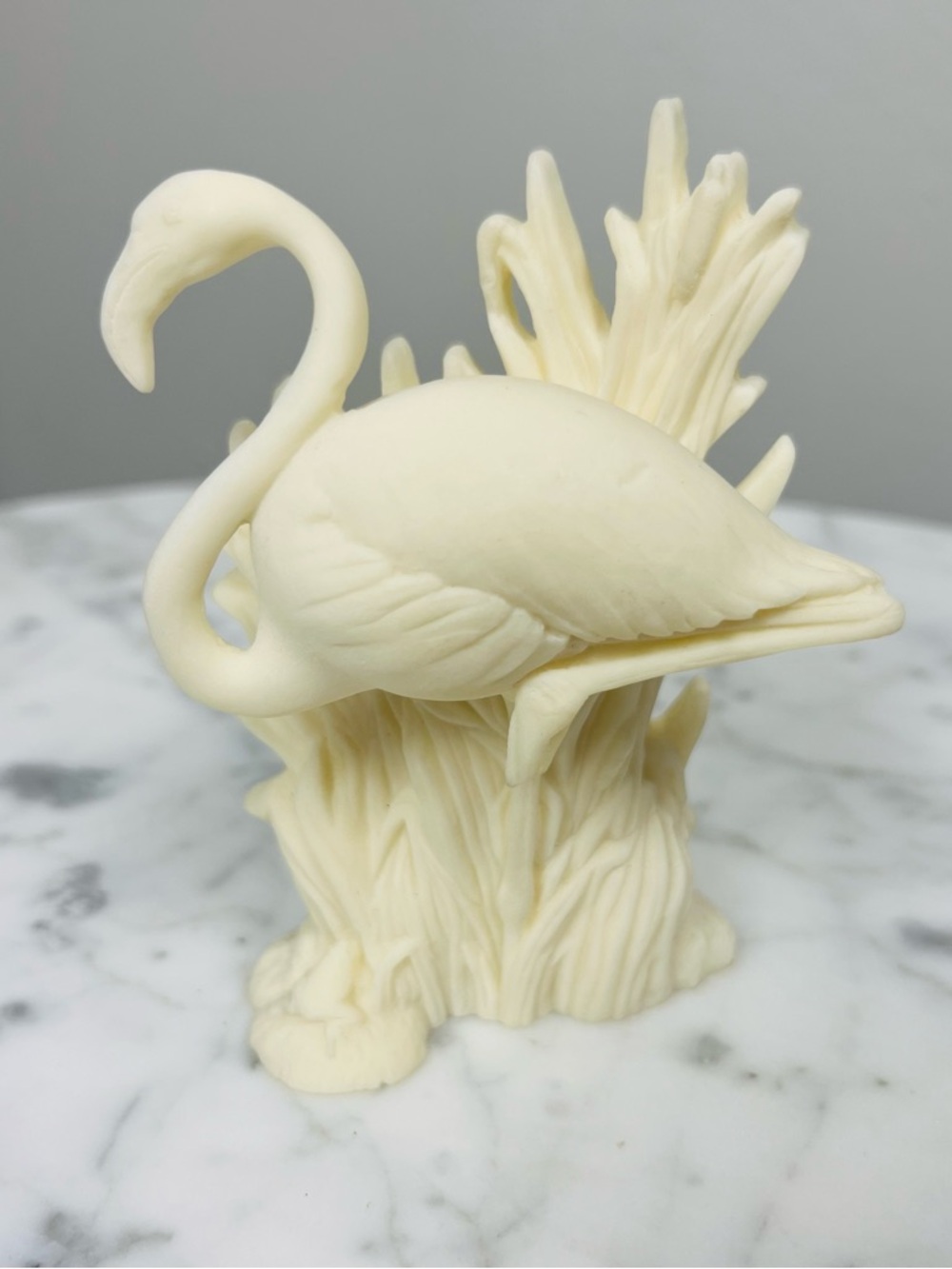 Vintage Coralei of Hawaii Cultured Coral Pink Flamingo Figurine – 1970s